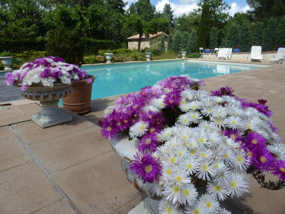 Domaine Du Planas - Patio Villa Ailhon Bagian luar foto